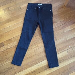 Madewell High Rise, Black Skinny Jeans (petite)